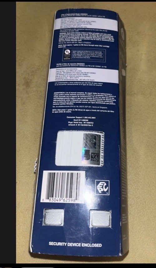 Everydrop Refrigerator Ice & Water Filter- Genuine OEM EDR / A-Series Sealed
