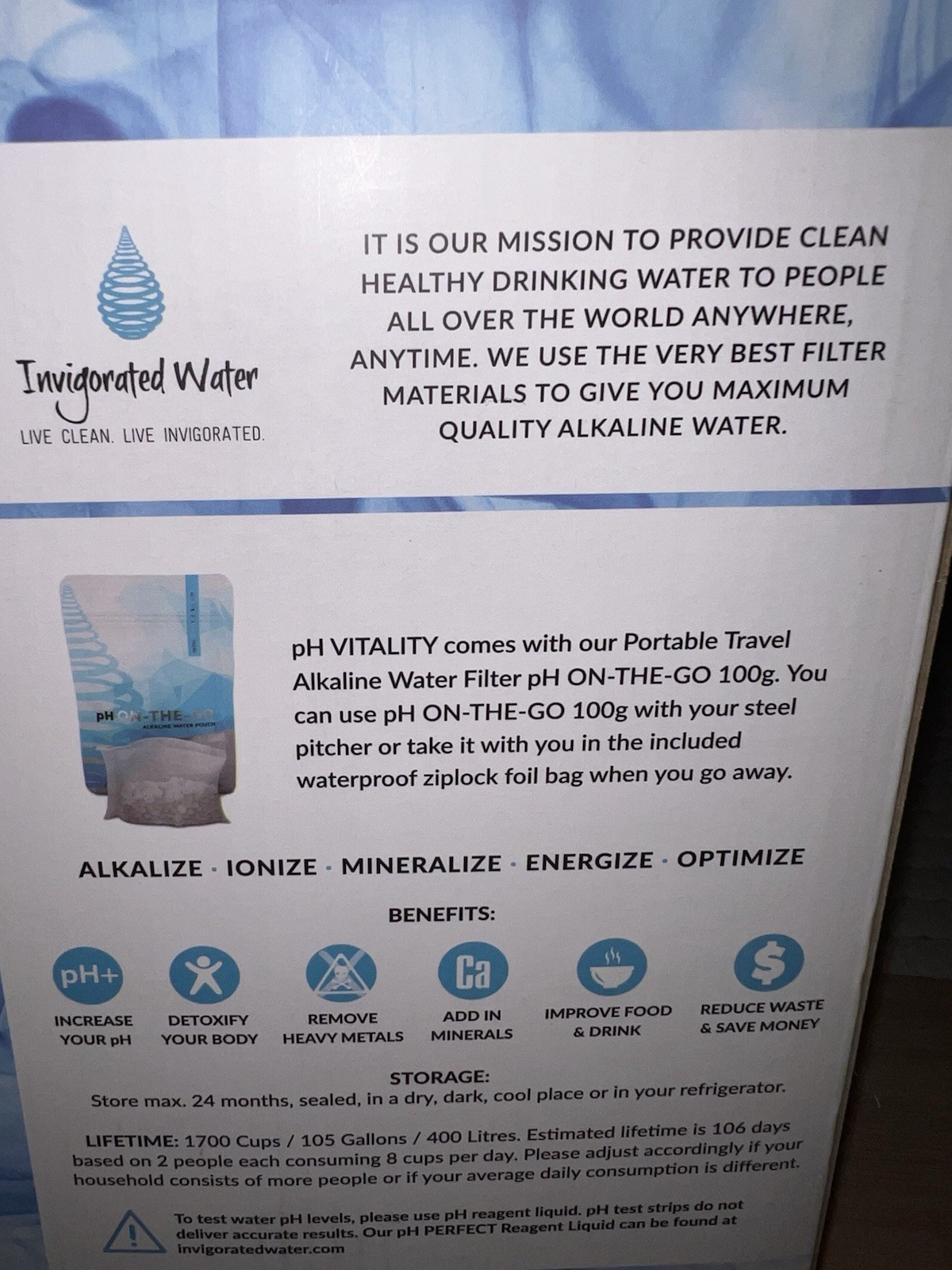 pH Vitality Alkaline Water Filter Pitcher for Drinking Water Stainless Steel …