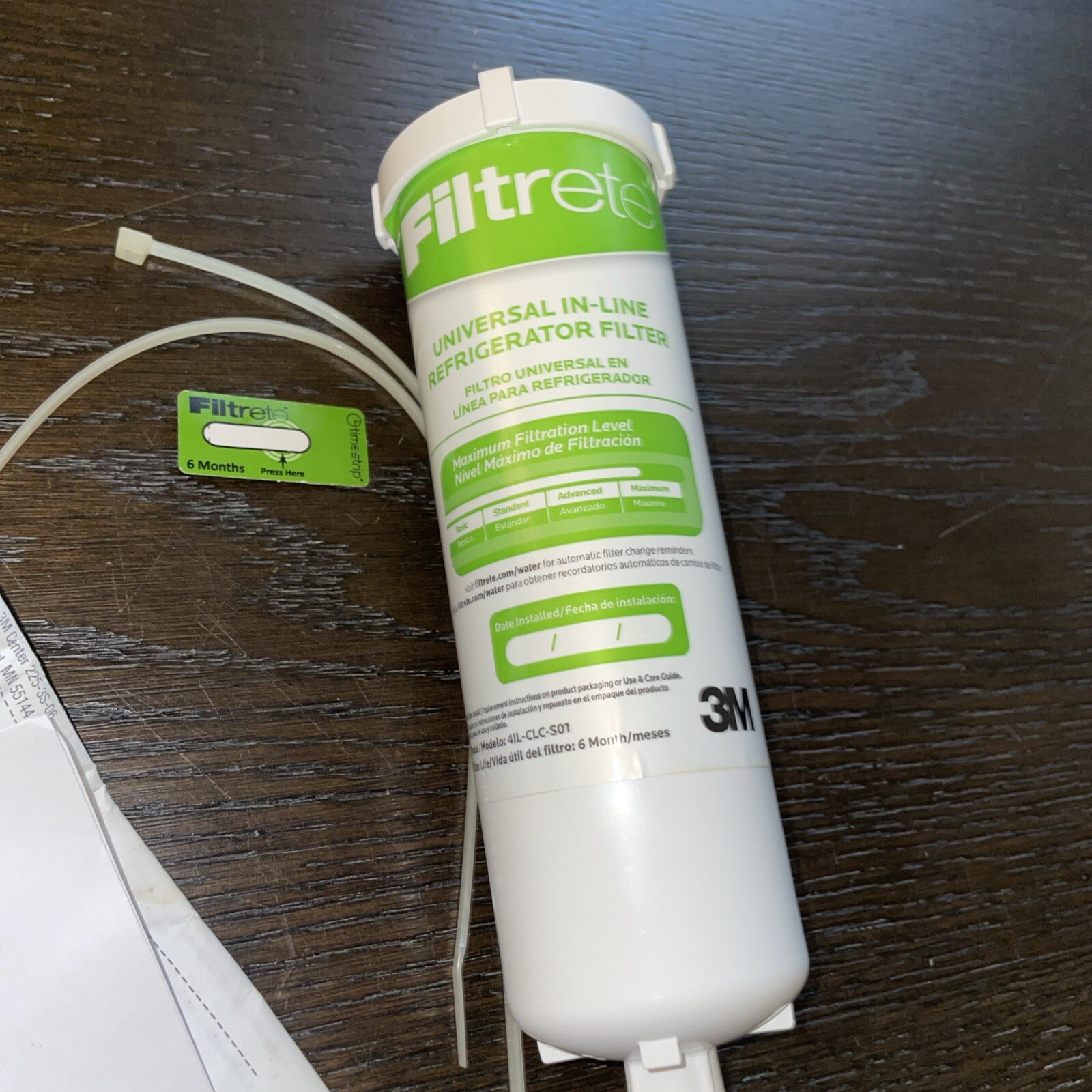 NEW 3M Filtrete Universal In Line Refrigerator Filter 6 Months 4IL-CLC-S01 HTF