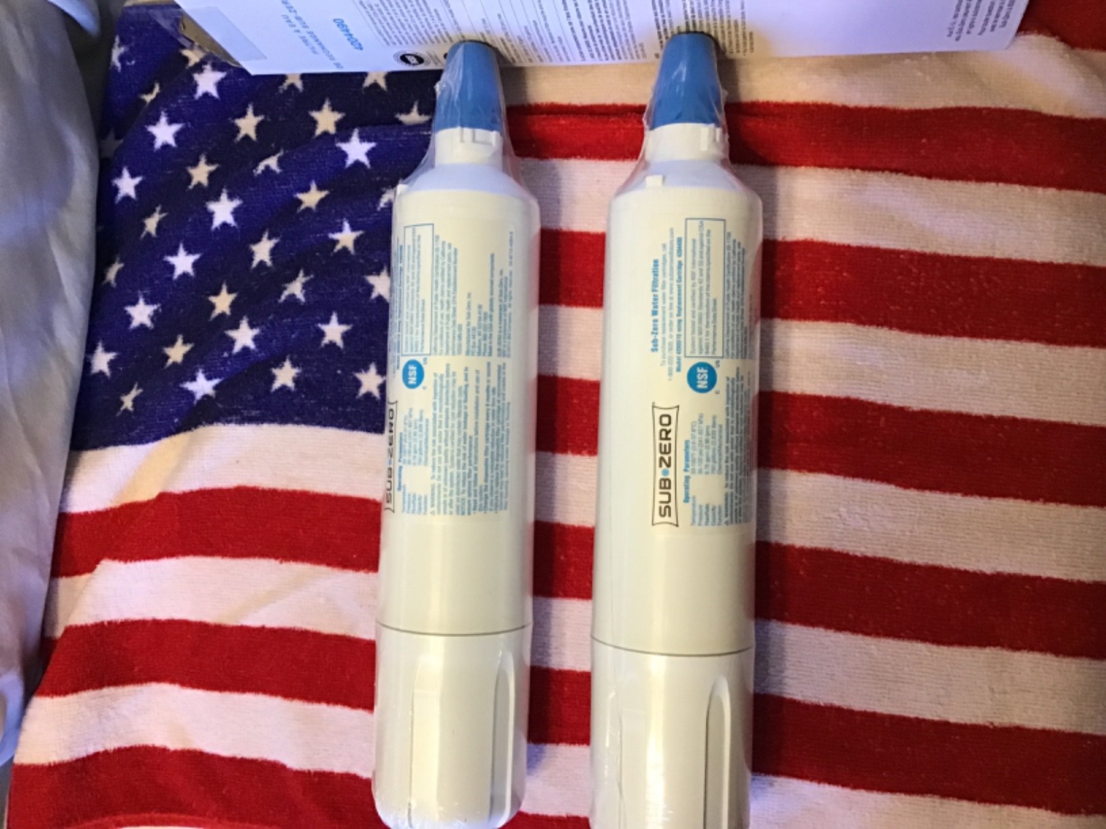 SUB-ZERO 4204490 Refrigerator Water Filters 2 new in Box exc New Sealed