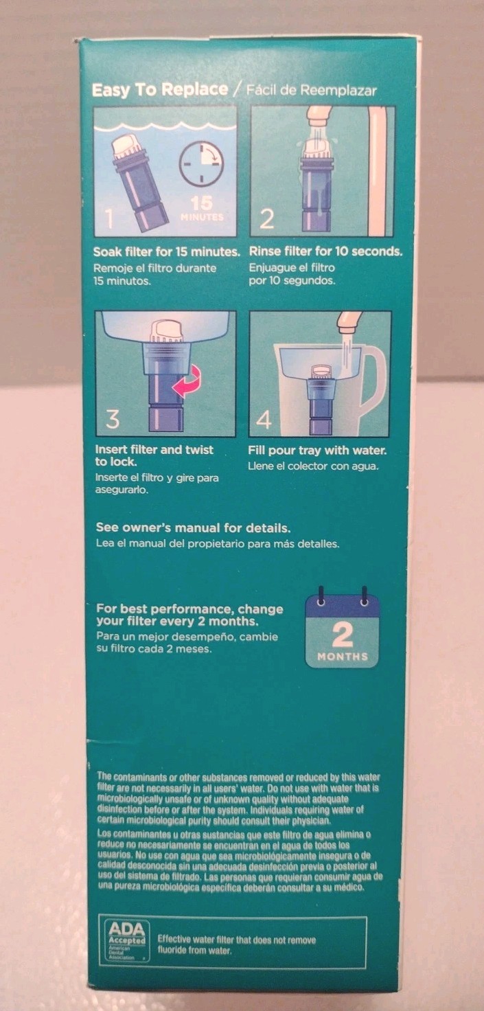 PUR PLUS 3 Count Water Filter Pitcher Replacement NSF Certified Lead Reduction