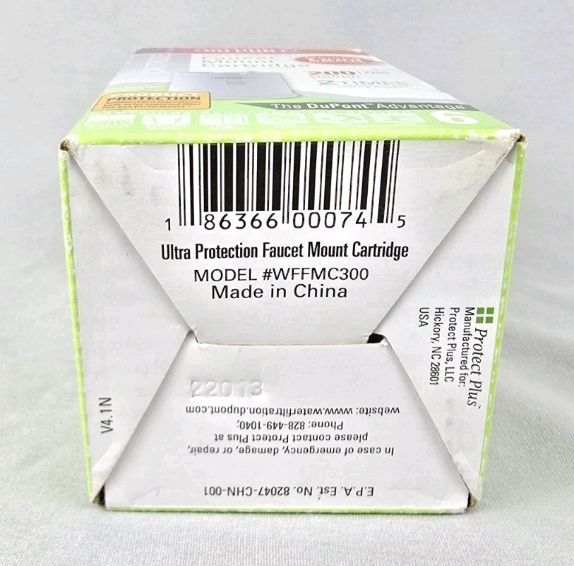 New Dupont Faucet Mount Cartridge Model WFFMC300 Lasts up to 3 months 200 Gallon