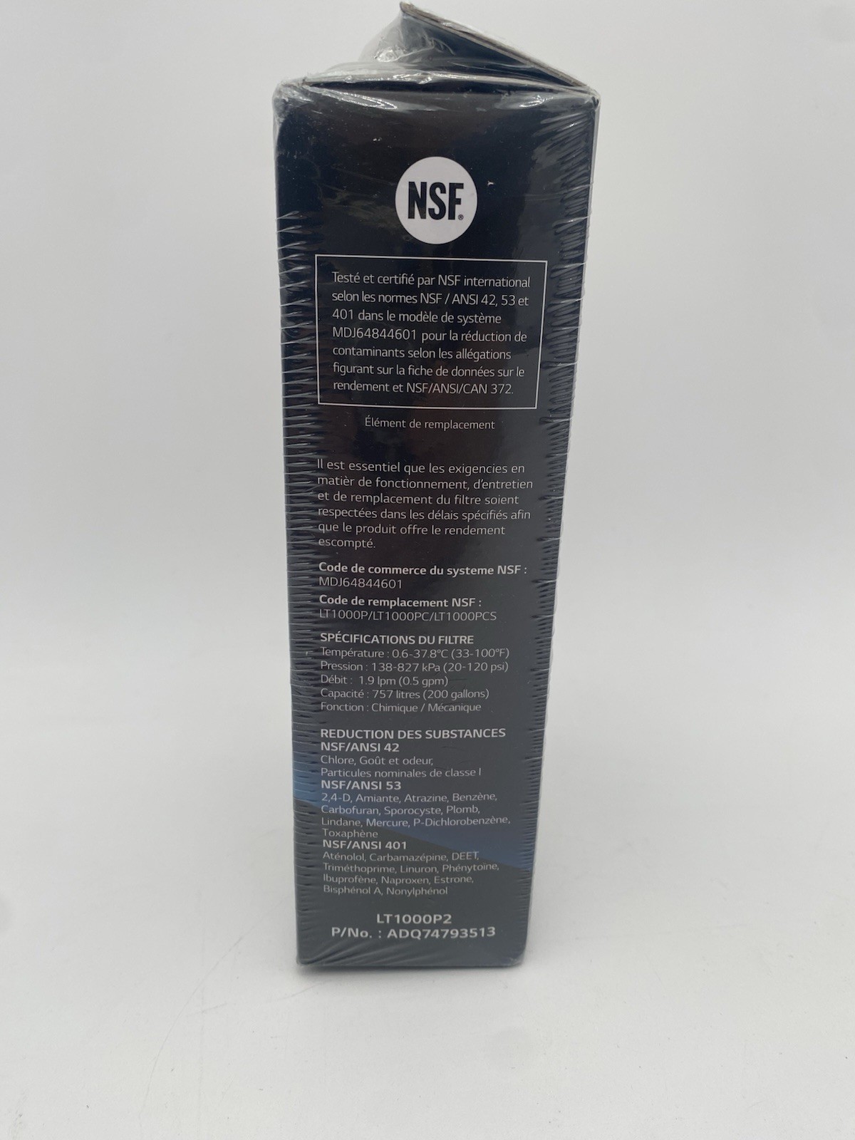 OEM LG LT1000P2 Water Filter Replacement Cartridge 2 Pack Sealed