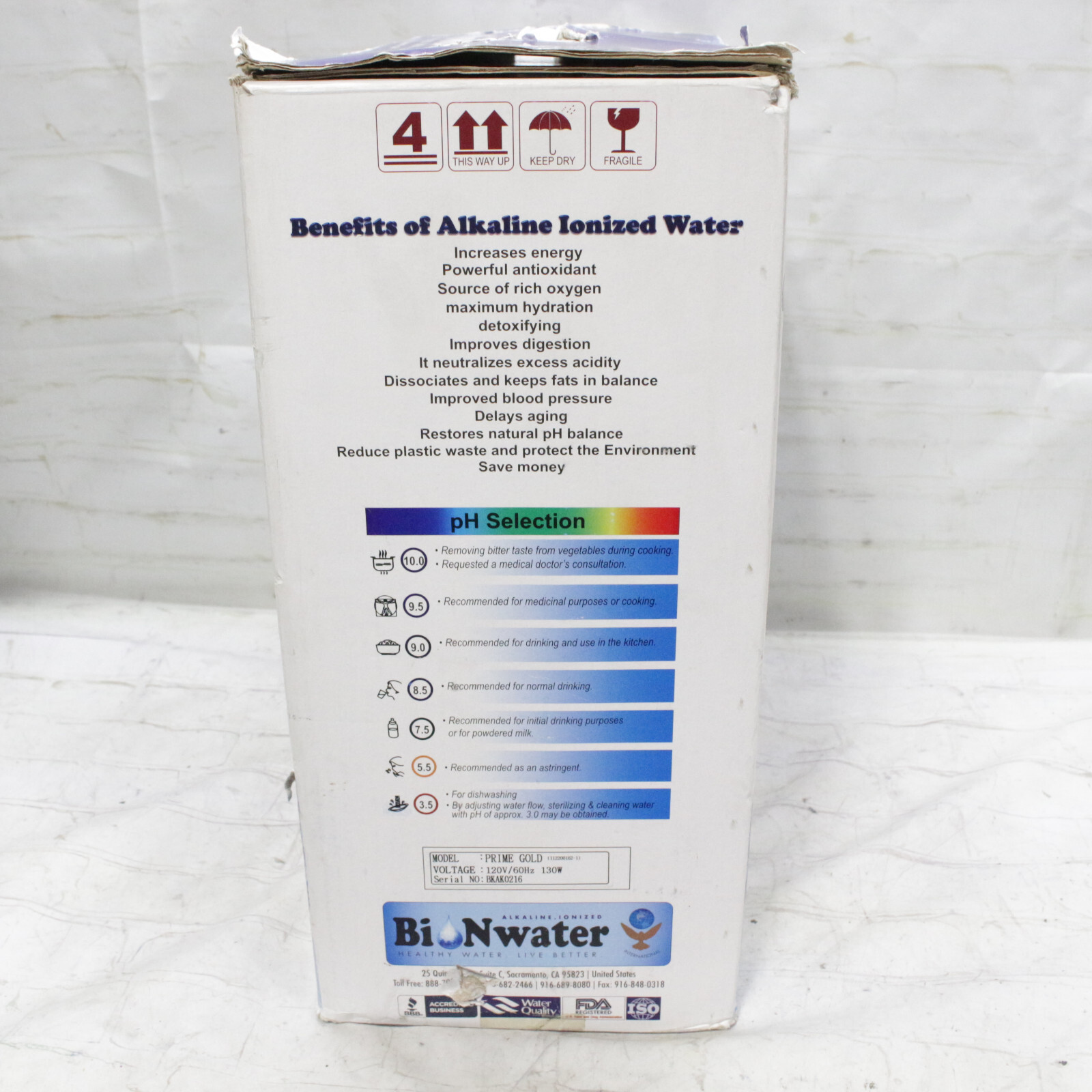 Alkaline Bion Water water filter ionizer pH balance System Read Need new Filters
