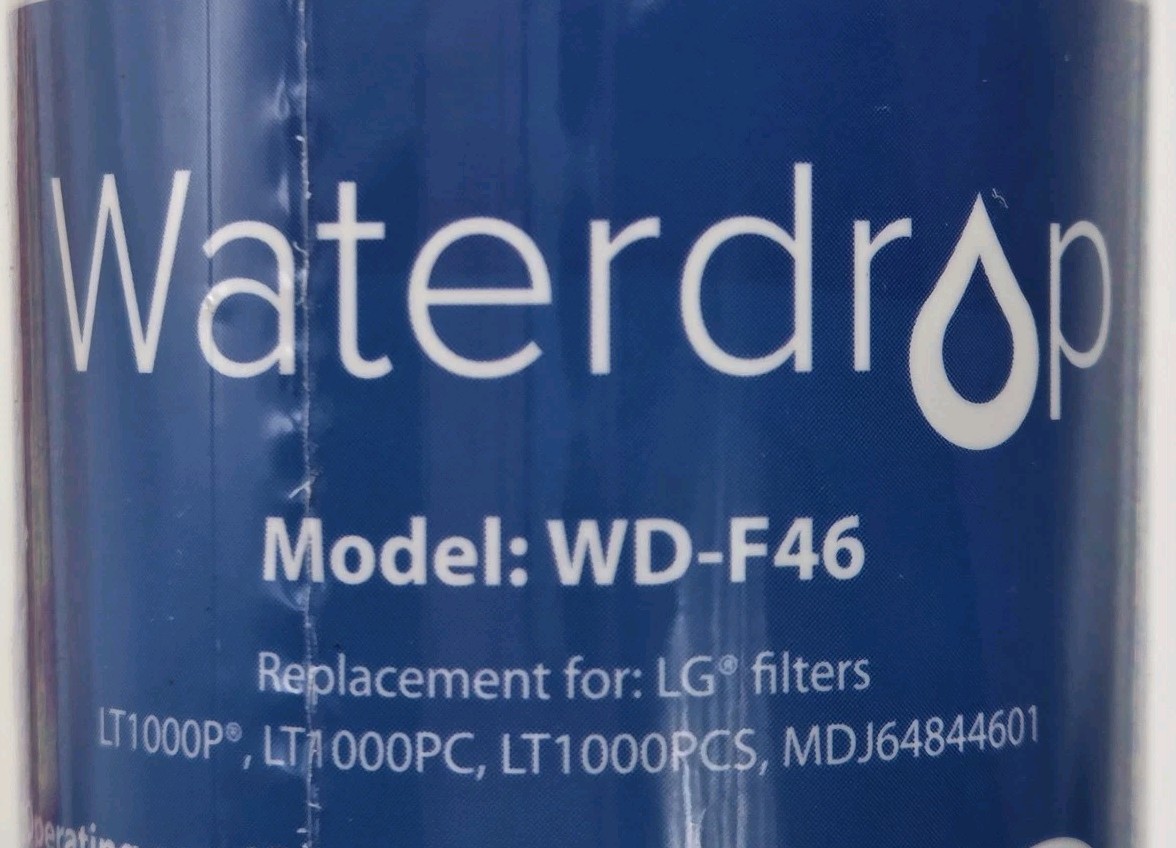 Waterdrop Model WD-F46 Refrigerator Water Filter Replacement New Sealed Lot Of 2