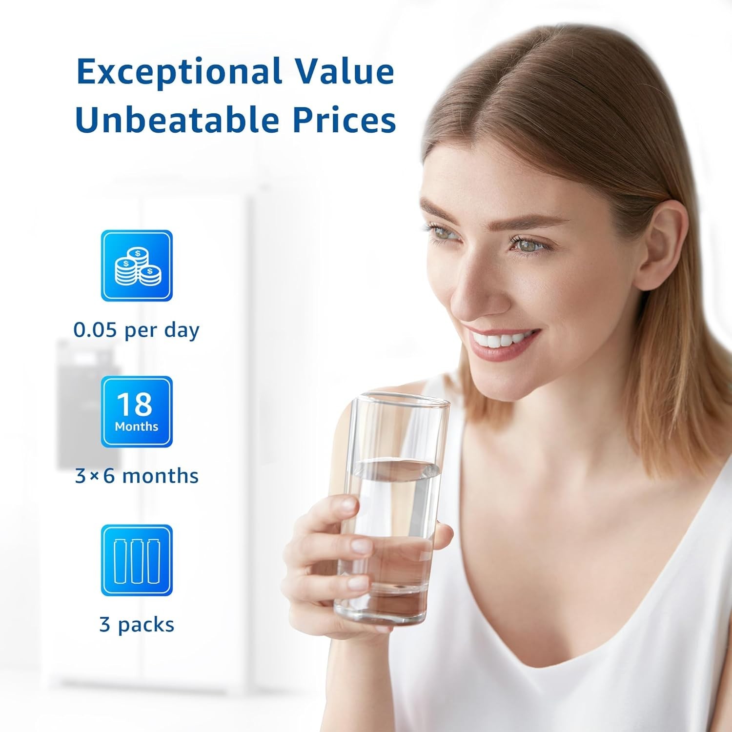 Cleaner Water Guaranteed: 3 Pack Replacement Filters for Multiple Brands