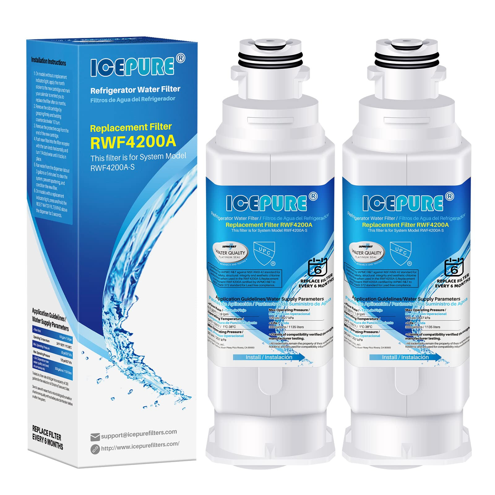 ICEPURE DA97-17376B Replacement for Samsung HAF-QIN/EXP, HAF-QIN, DA97-08006C, 2