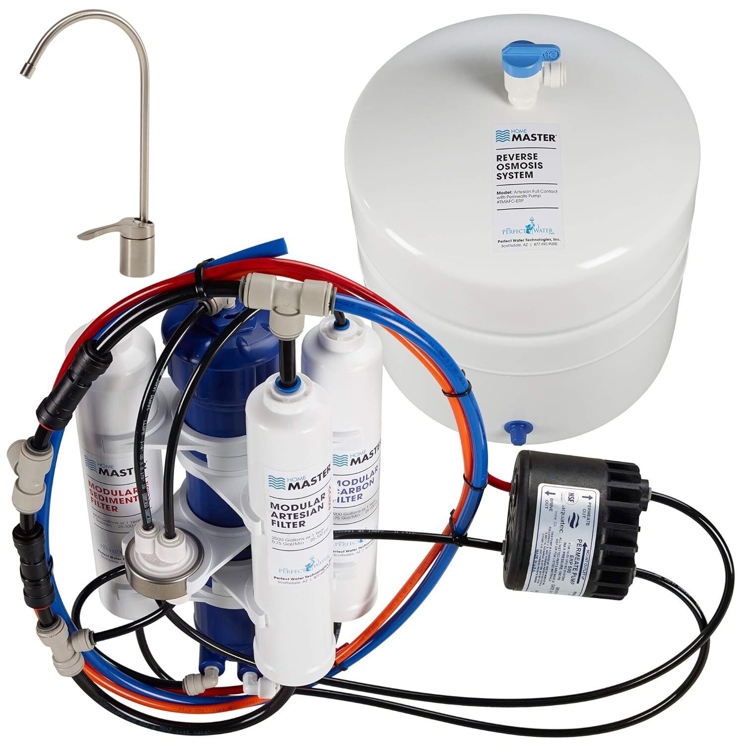 Home Master TMAFC-ERP Artesian Full Contact Reverse Osmosis System 7-Stages