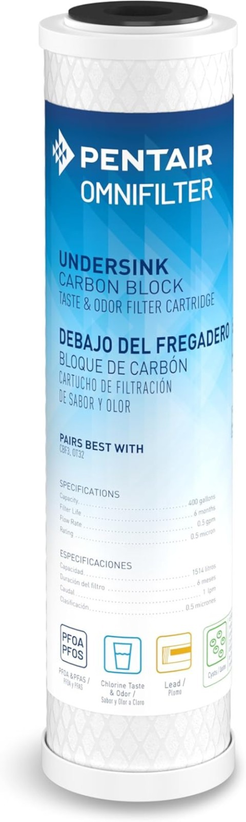 High Capacity 400 Gallon CB3 Filter Cartridge – Cleaner Water for Every Sip