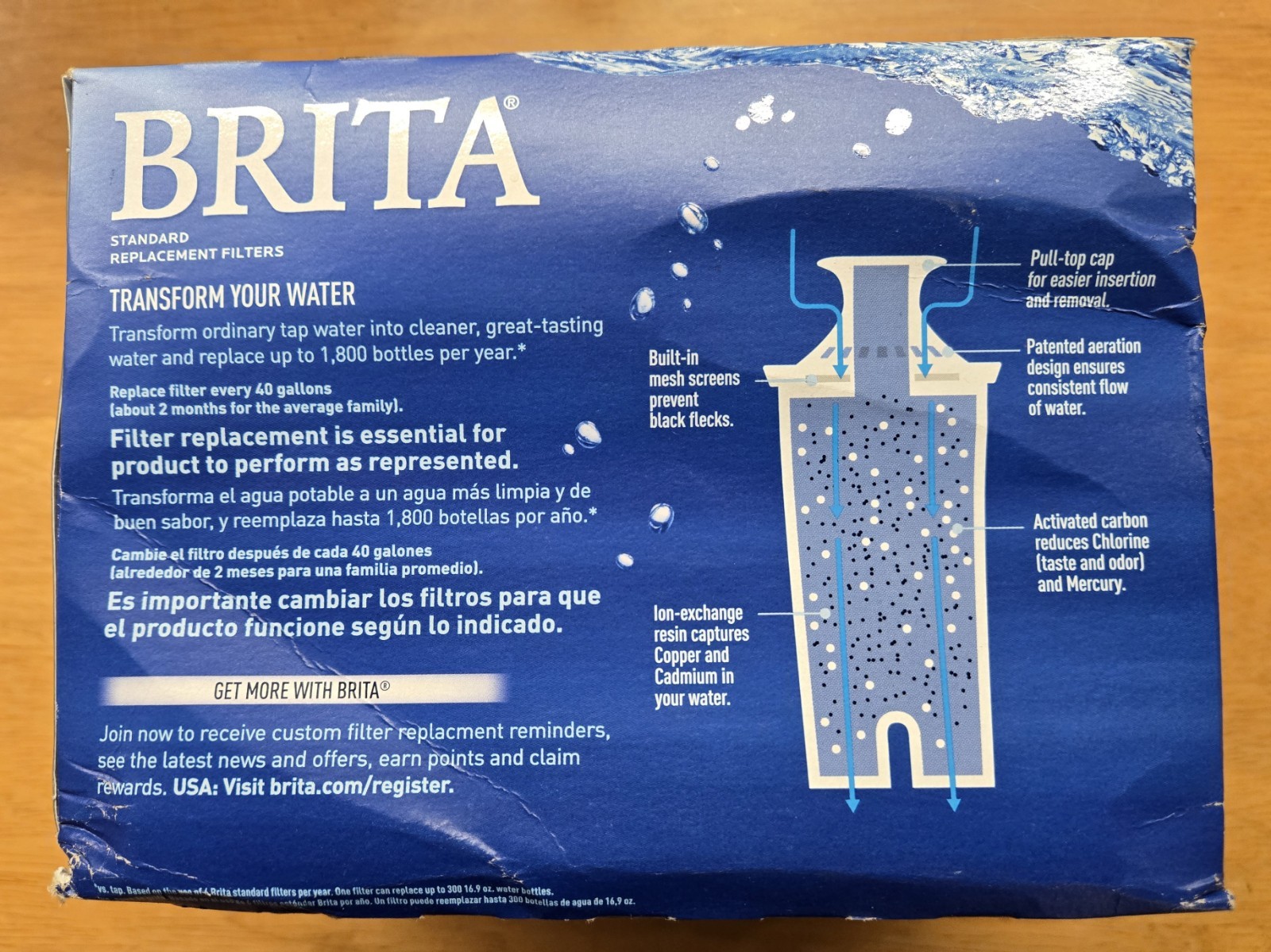Brita Standard Water Filter Replacement Filters for Pitchers and Dispensers 6 PK