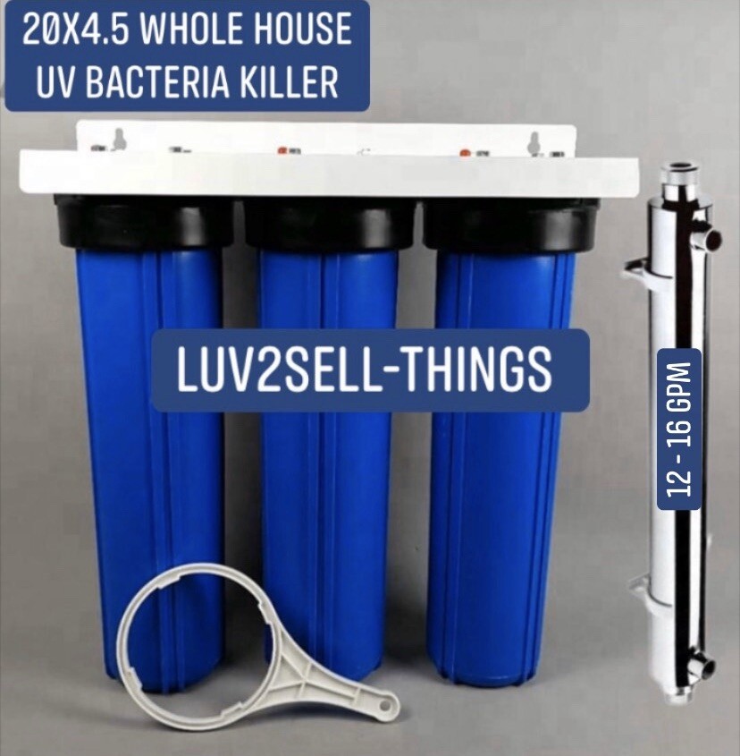 Iron/Sulfur Removal Whole House Water Filter System Drinking Water UV Bacteria
