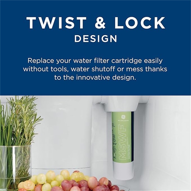 GE MSWF refrigerator water filter replacement SmartWater filter new – 4PACK