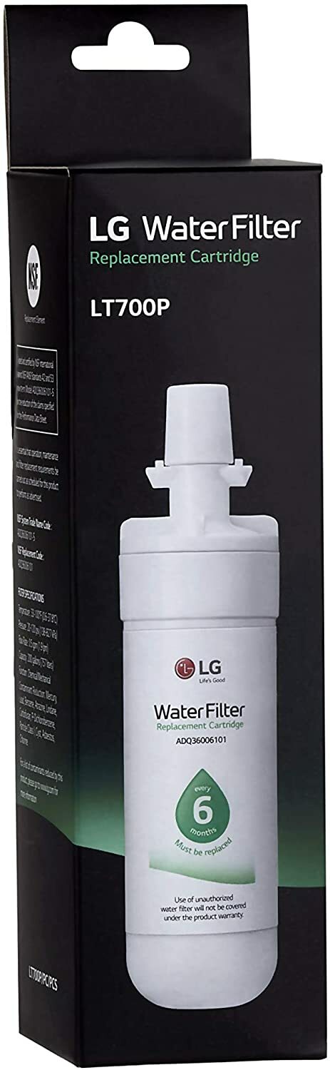 1 PACK LT700P Fit LG LT700P ADQ36006101, Refrigerator Water Filter Black, USA