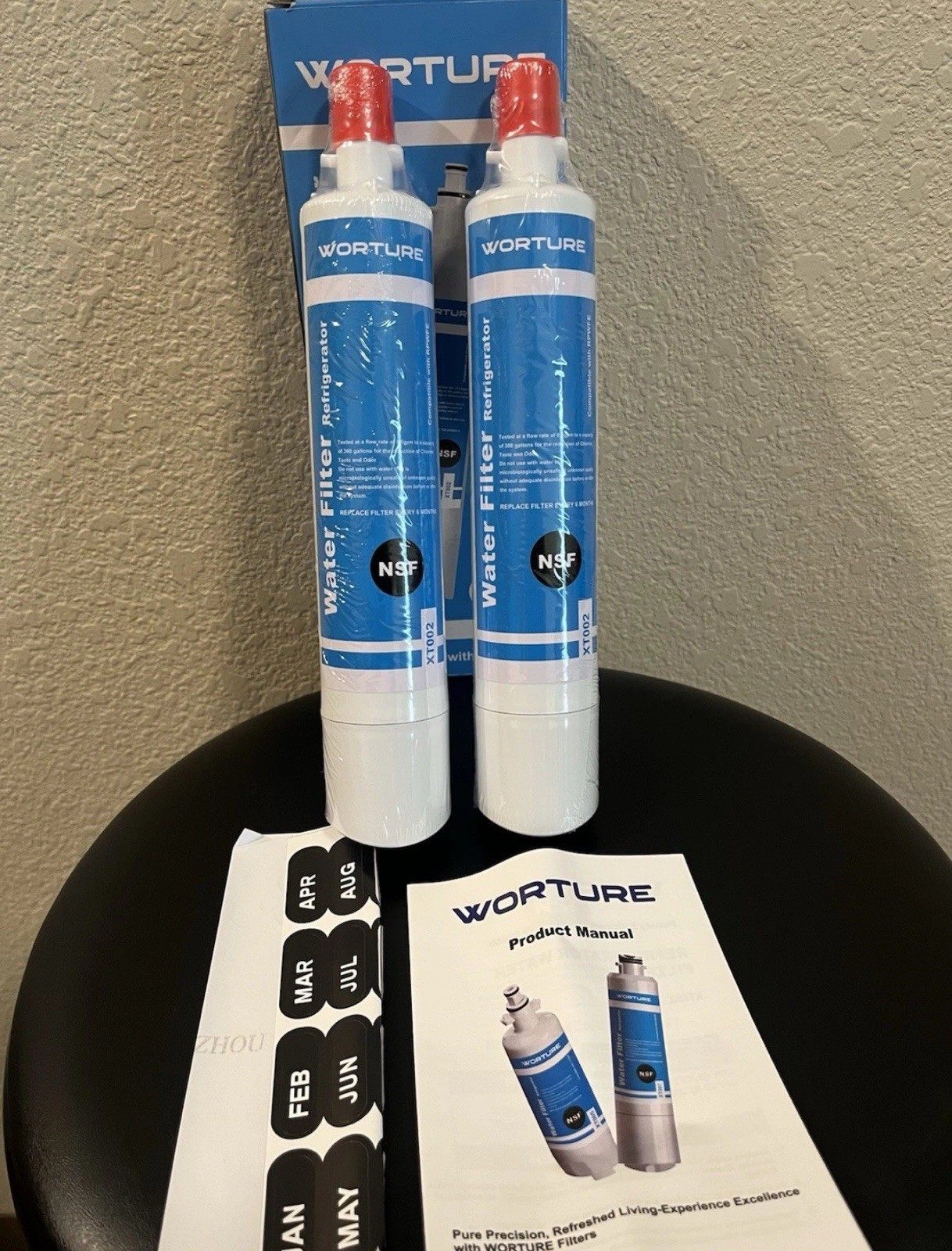 Water Filter For GE RPWFE & RPWF – (4 FILTERS TOTAL) Worture Xt002—FREE SHIPPING