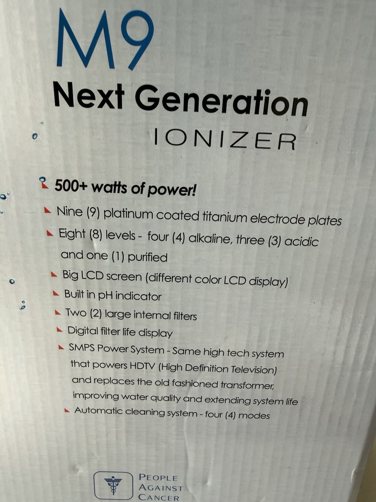 LIFE IONIZERS M9 NEXT GENERATION *Alkaline Water Ionizer NEW Open Box