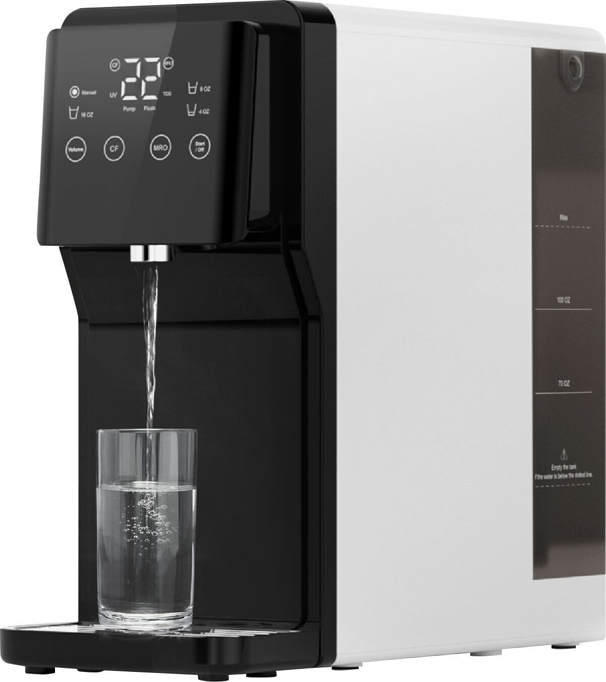 Waterdrop – N1 Countertop Reverse Osmosis Water Dispenser – Black and White