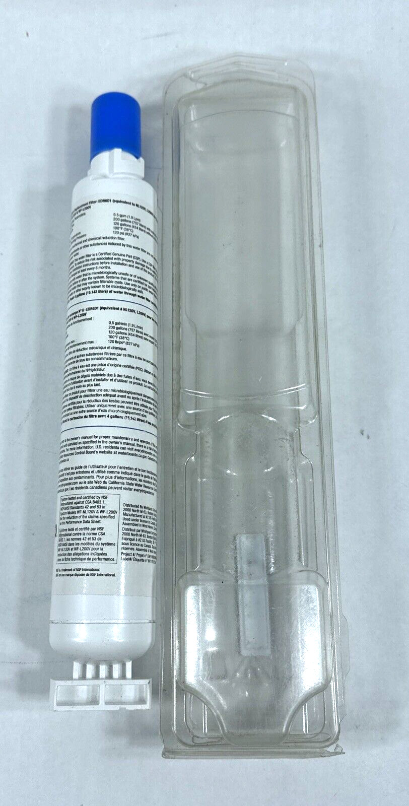 EveryDrop by Whirlpool EDR6D1 Ice and Refrigerator Water Filter 6 New/Open Box