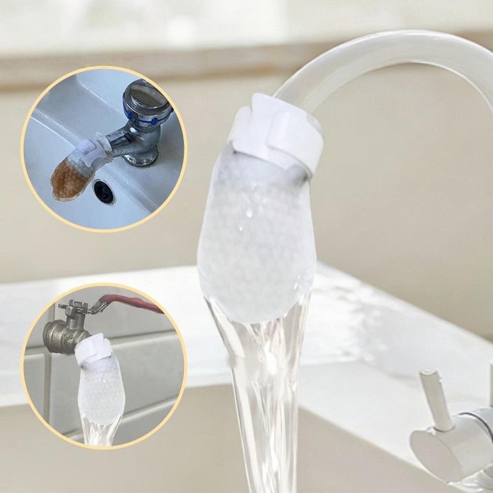 30-100x Mesh Faucet Filter Cotton Bag,Universal Anti-Splash Water Filter Kitchen