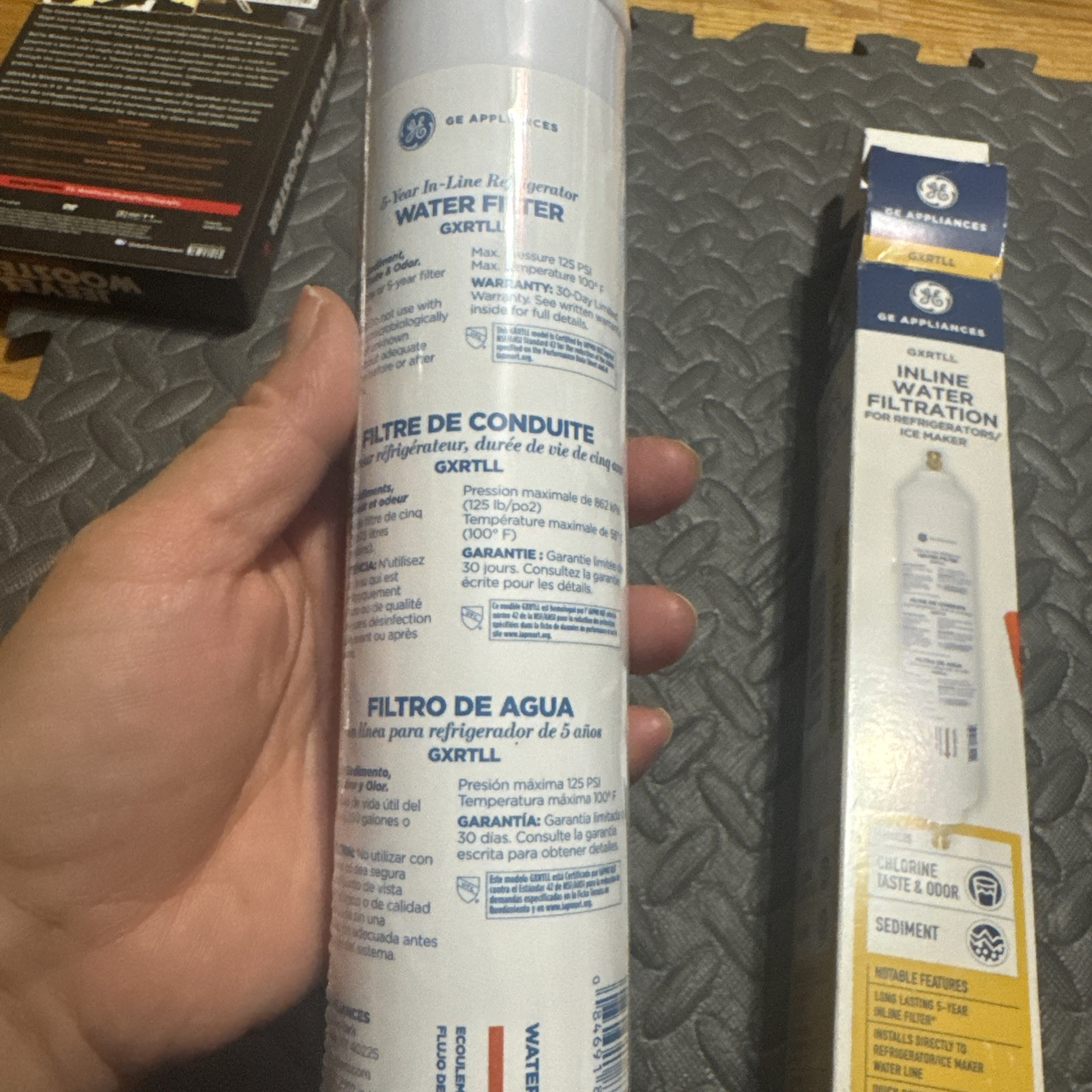 GE Appliances GXRTLL in Line Refrigerator Water Filter Ice Maker