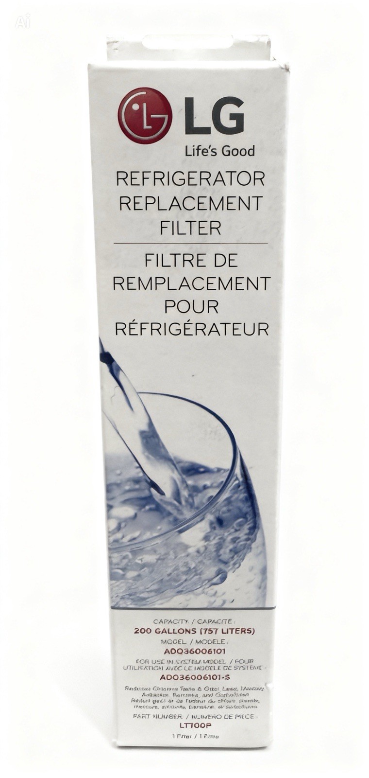 LG LT700P Refrigerator Replacement Water Filter ADQ36006101 New in Box NIB