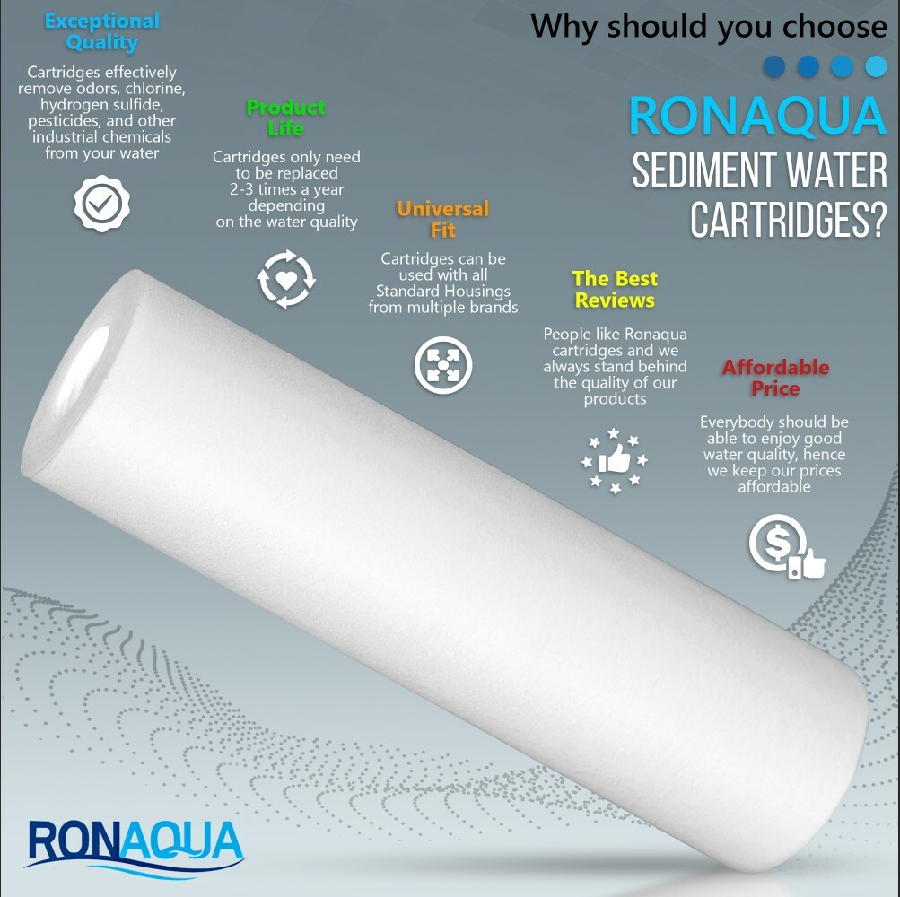 10″ Clear Standard Whole House Water Filter System 4 Sediment 10 Micron Filters