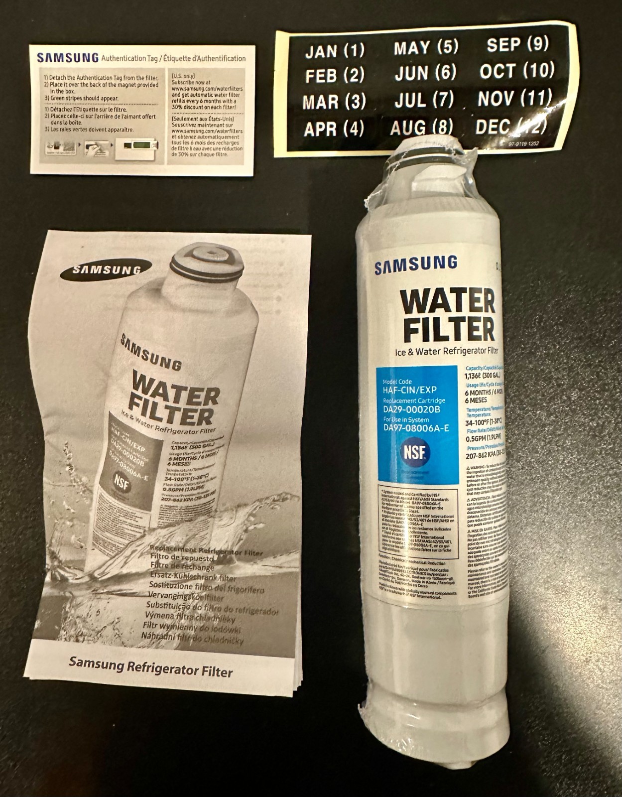 Samsung Water Filter Replacement DA29-00020B *NEW IN BOX*