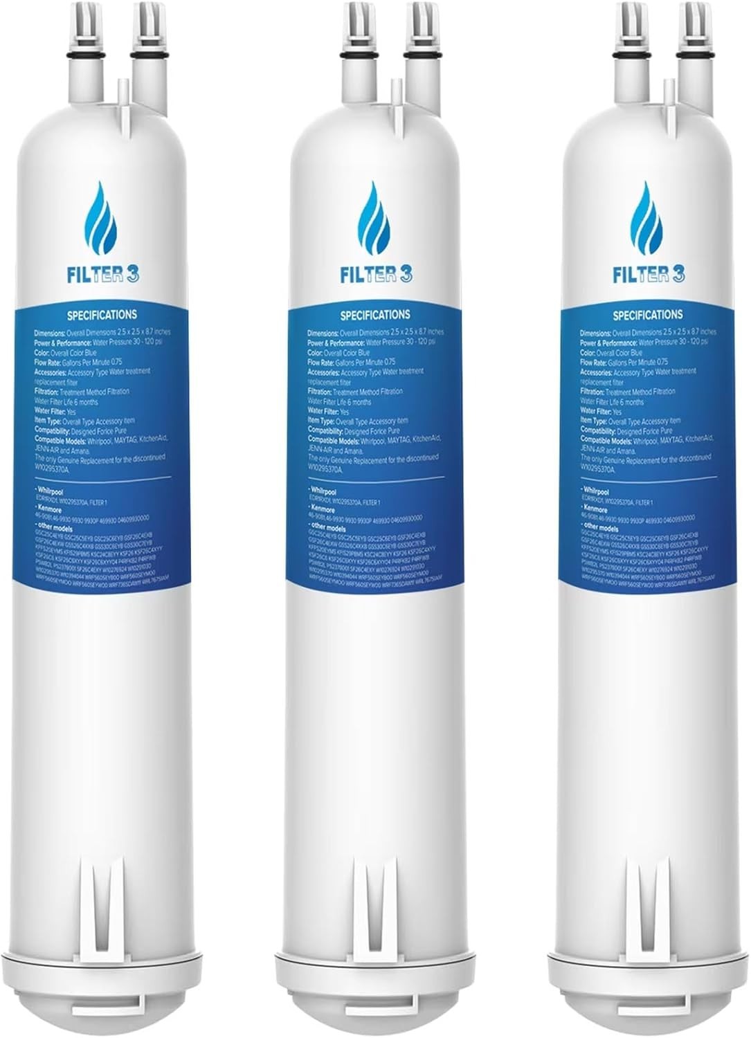 Replacement Compatible with Filter 3, , 4396841, 4396710, 46-9083, 46-9030, R…