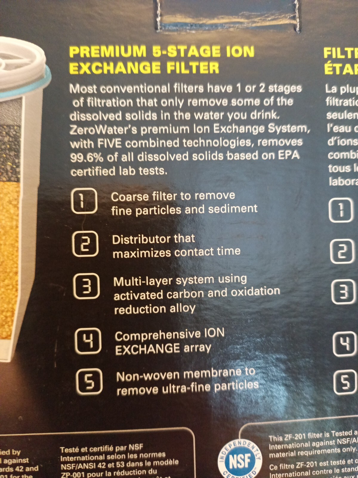 Zero Water Premium Five Stage Ion Exchange Filter Technology Two Pack
