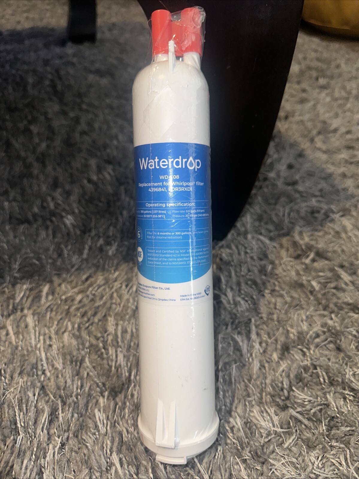 Waterdrop WD-F08 Refrigerator Water Filter, Fits Kenmore 46-9083, 46-90309