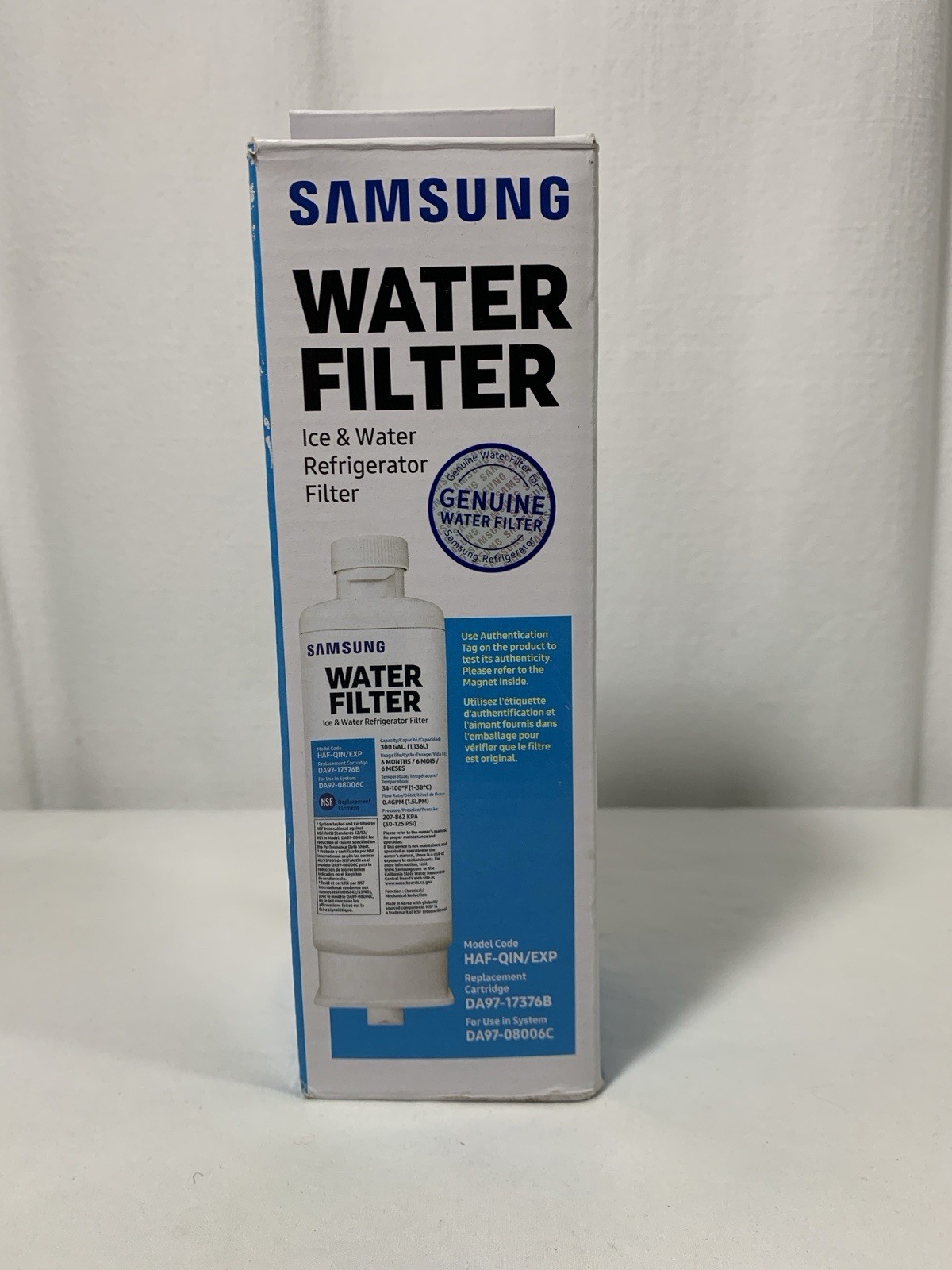 Samsung Genuine HAF-QIN/EXP DA97-17376B/DA97-08006C-A Refrigerator Water Filter
