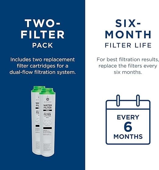 GE Under Sink Filtration System Water Filter, GXK255TBN FQK2J fit FQSLF FQSVF