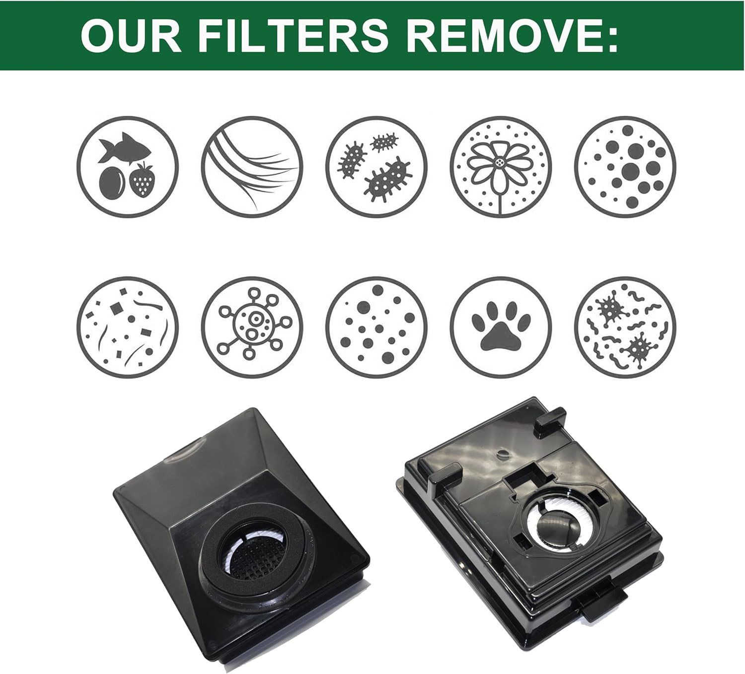 2Pcs Compatible with Rainbow E2 HEPA Style Filters Fits E2-Series, Compatible wi