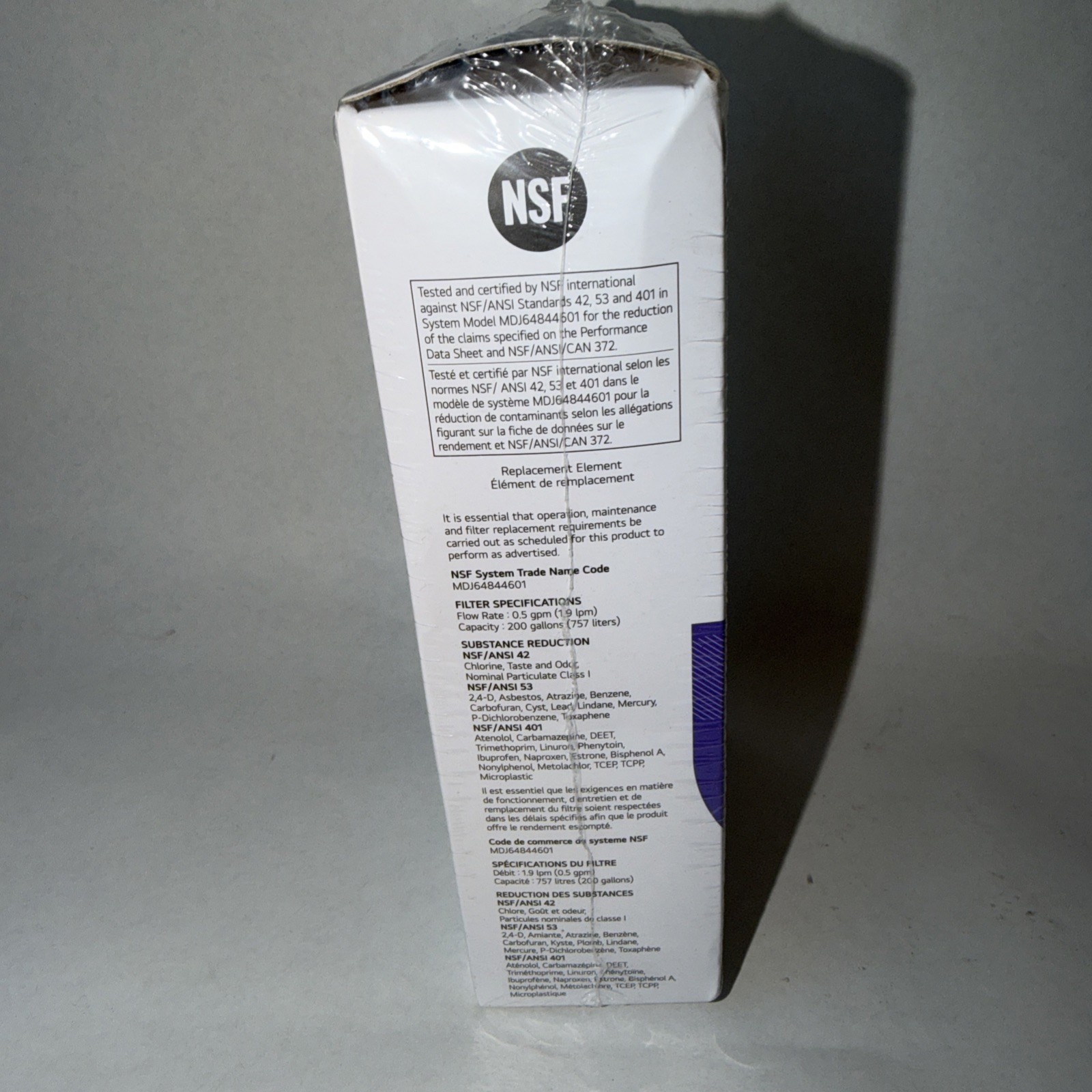 LG LT1000P2 6-Month / 200 Gallon Refrigerator Replacement Water Filter, 2 CT A3