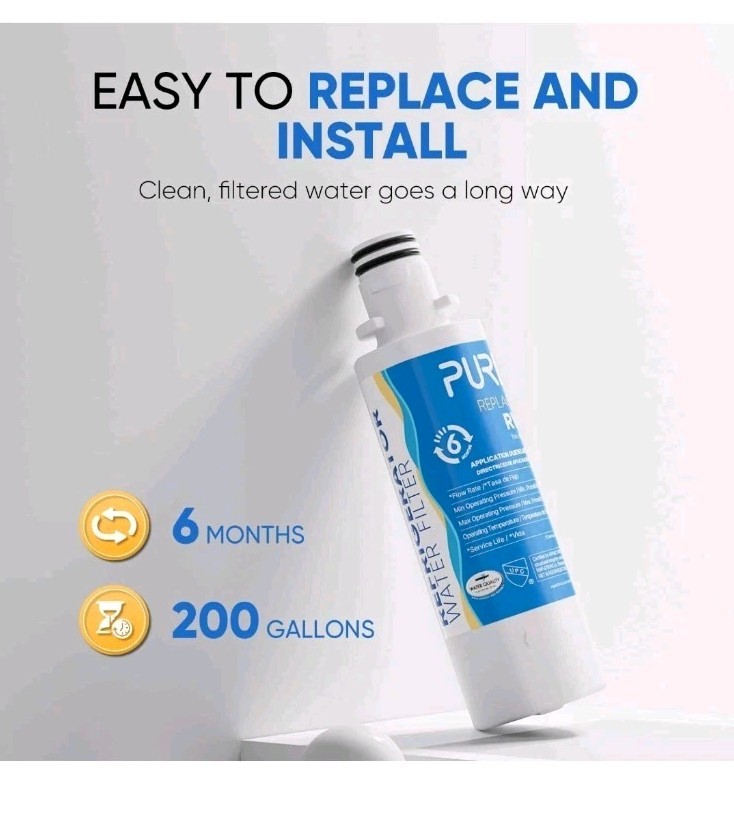 PUREPLUS RWF4700AC Fit for LG LT1000P LT1000 LT1000PC & Air Filter 3 Pack 💧
