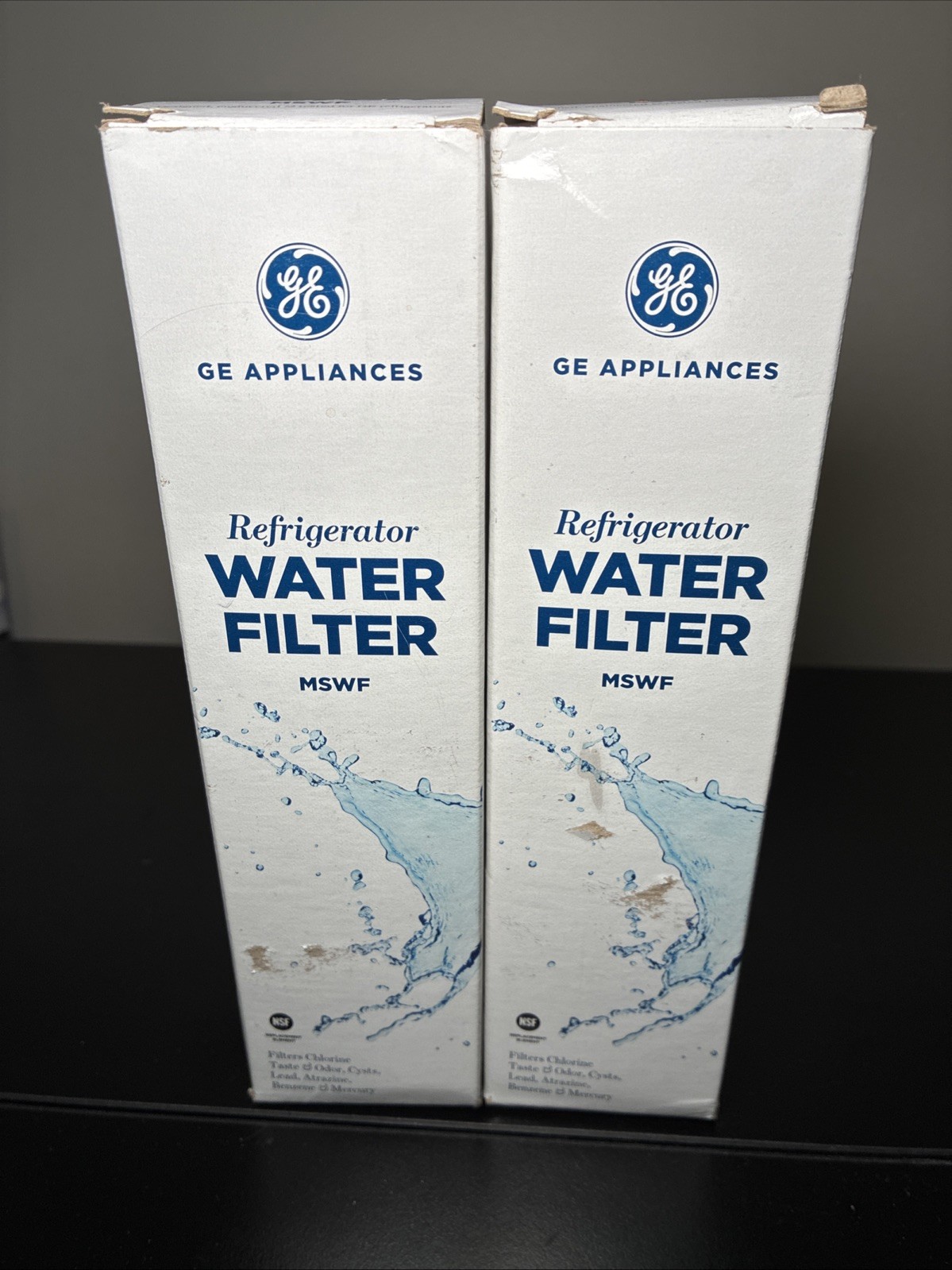 GE MSWF refrigerator water filter replacement SmartWater filter 2PACK (NEW)