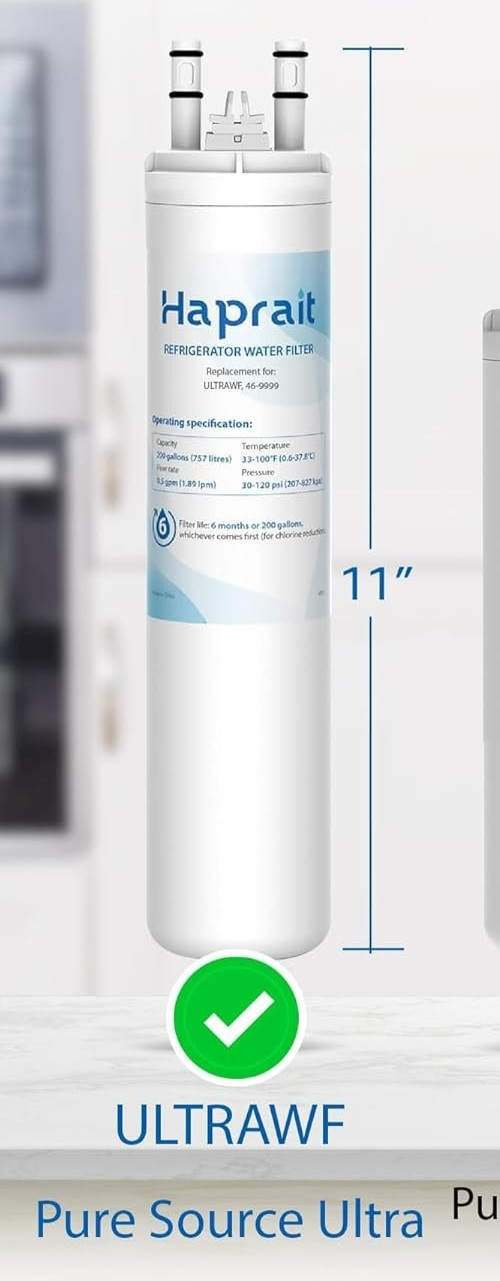 3 PACK Haprait HP005 Water Filter for ULTRAWF 469999 A0094E28261 3957684 9919