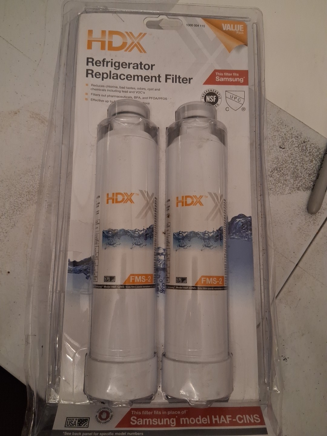 2 Pack HDX Refrigerator Samsung Replacement Box Filters Box 50