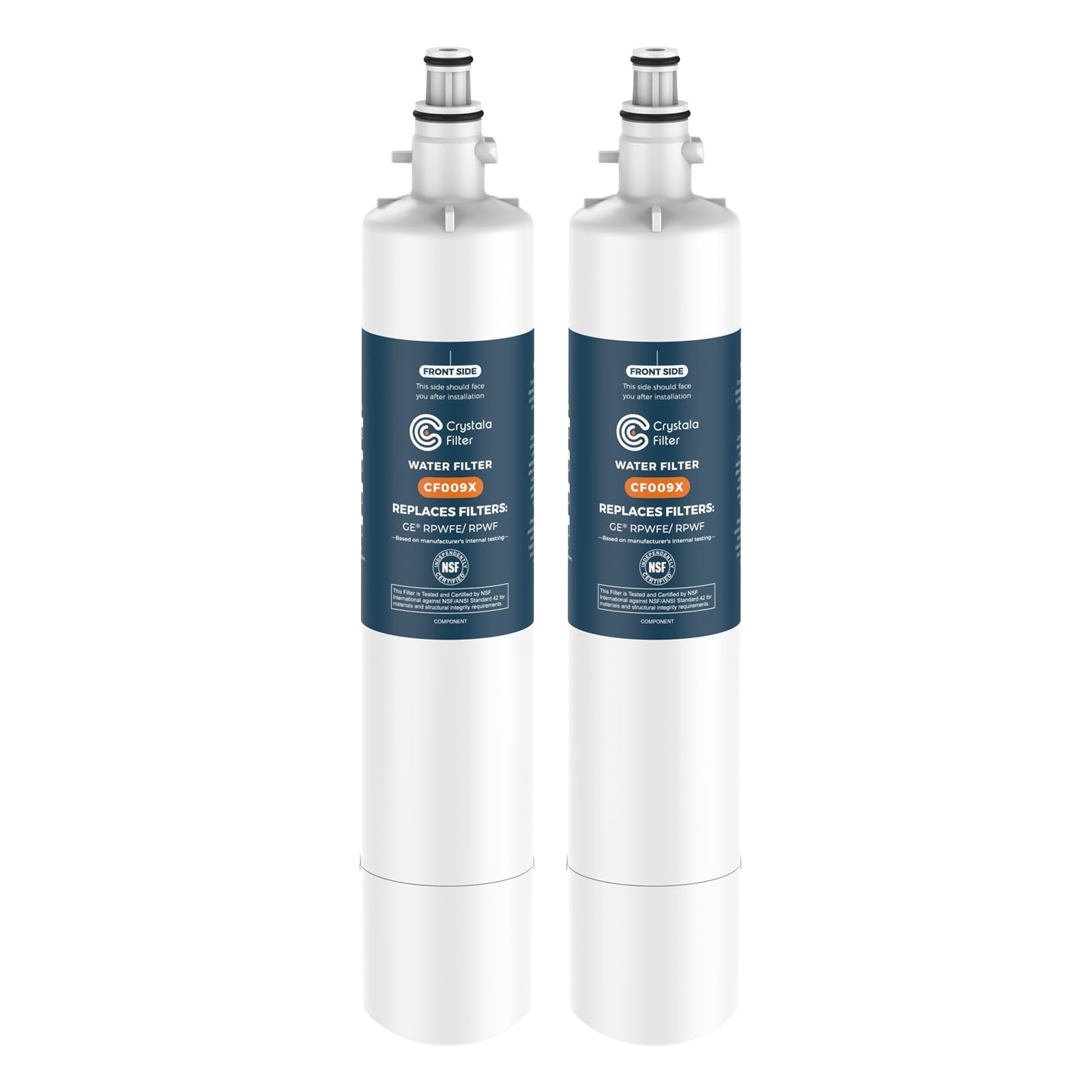 Crystala Filters Replacement for GE® RPWFE, RPWF (with CHIP) Refrigerator Water