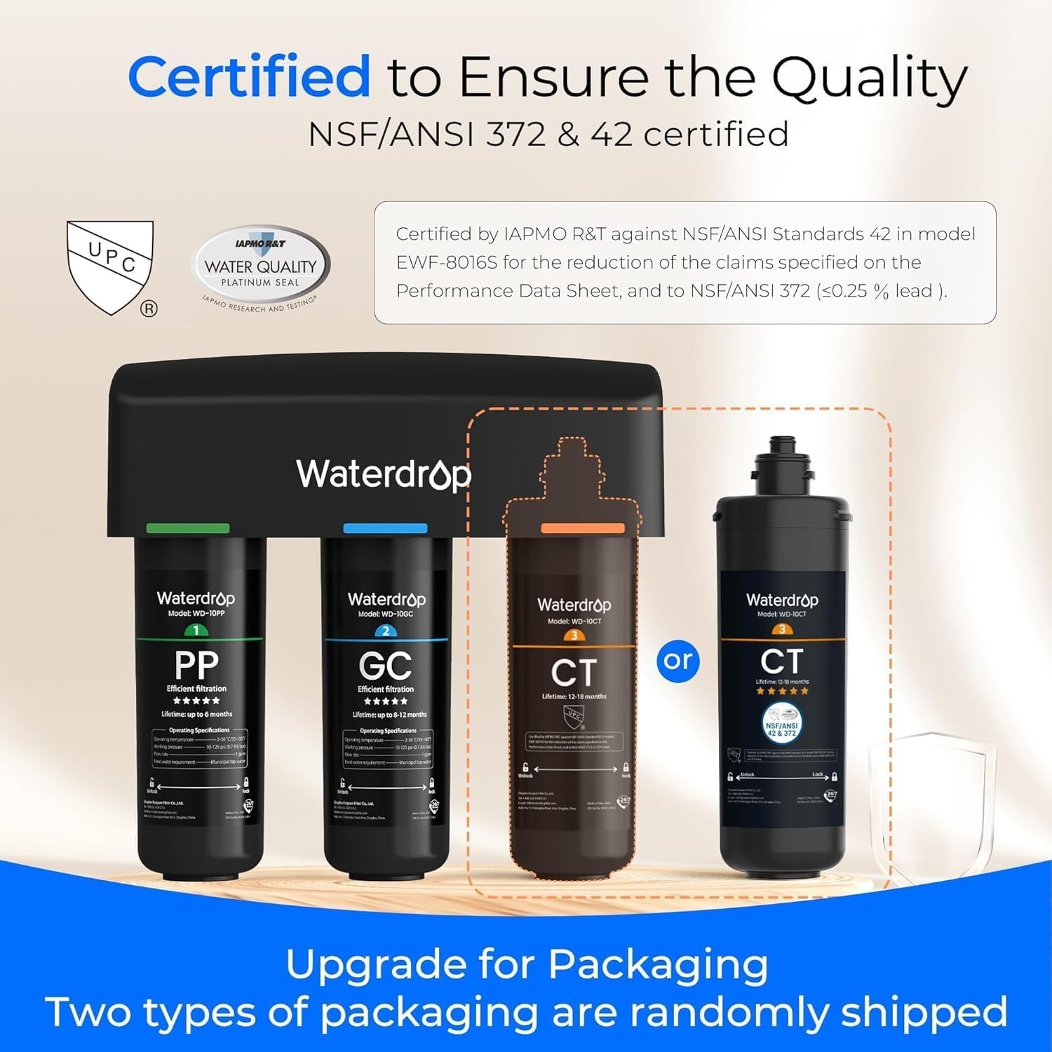Waterdrop TSA 8 Layer Under Sink Water Filter System