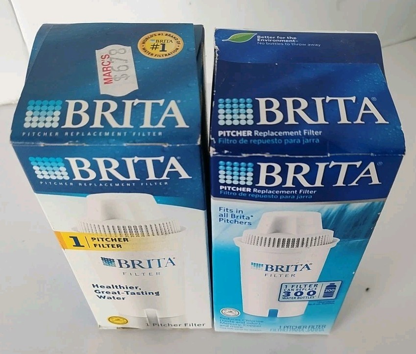 SEALED 2 Pack- Brita Water Replacement Filter 4 Pitchers 40gal Ea Reduce Metals