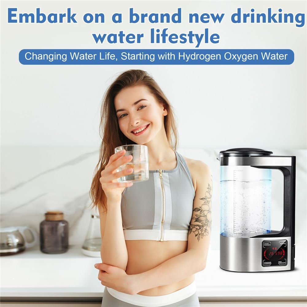 Hydrogen Water Kettle Electric Rich Hydrogen Ionizer Generator 2L Large Capacity