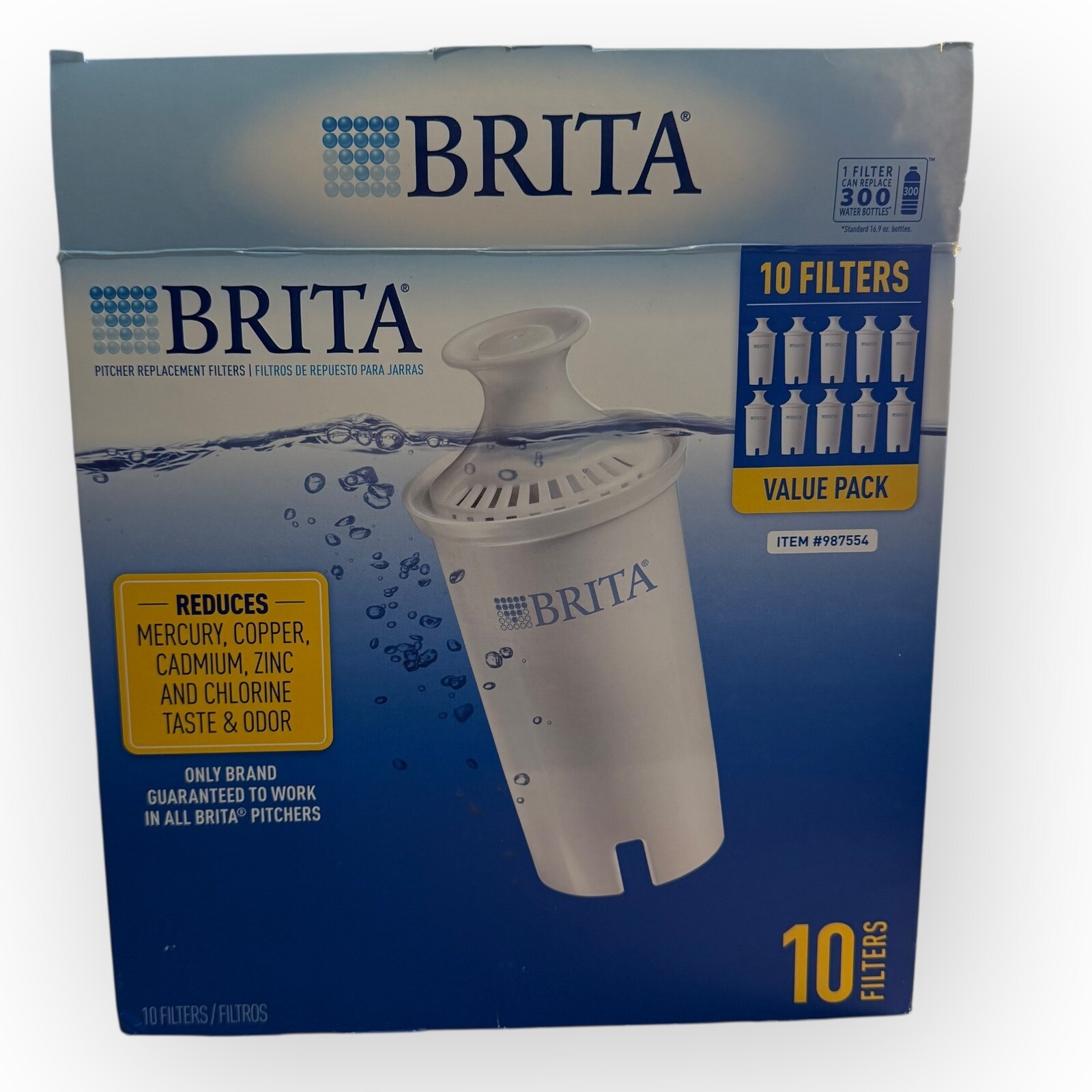 Set of 9 Brita Pitcher Replacement Filters New In Opened Box