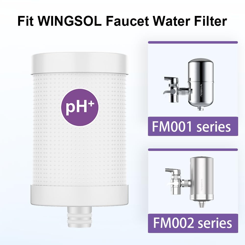 Filter Cartridge for Faucet Filter Compatibel with: WS-FM001-PAC/5in1/PC/CRM/…