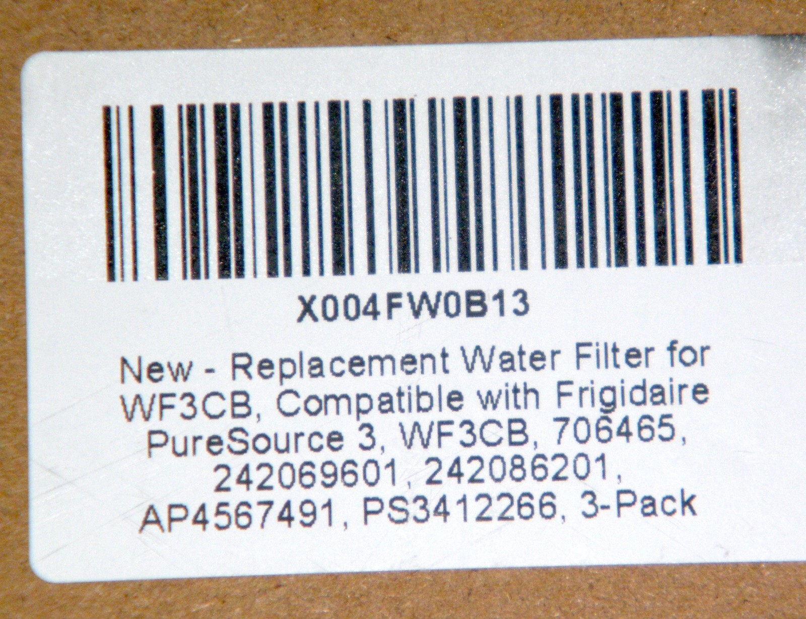 Amoypure Water Filter Replacement for Frigidaire WF3CB Pure Source Water Filter