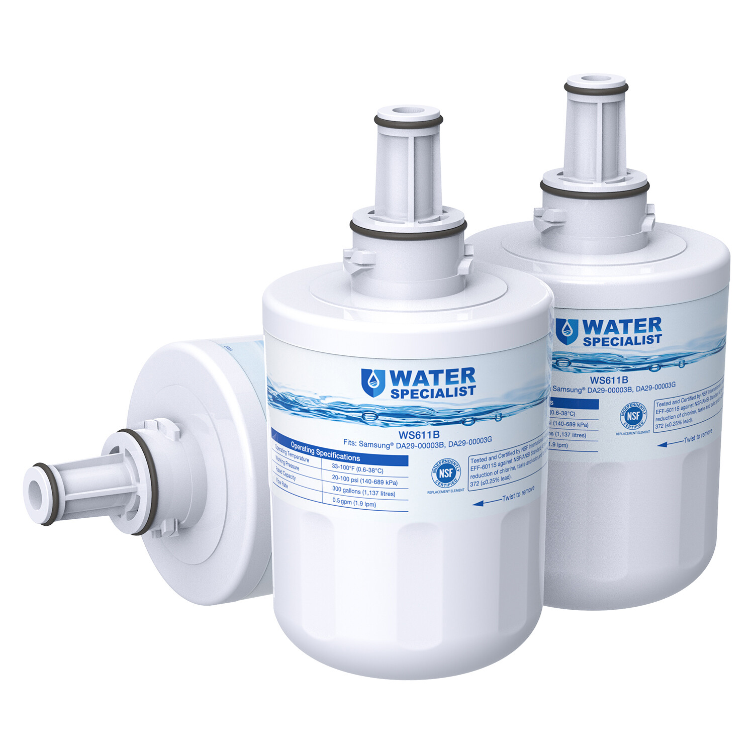 Replacement for DA29-00003G Refrigerator Water Filter,3 PACK