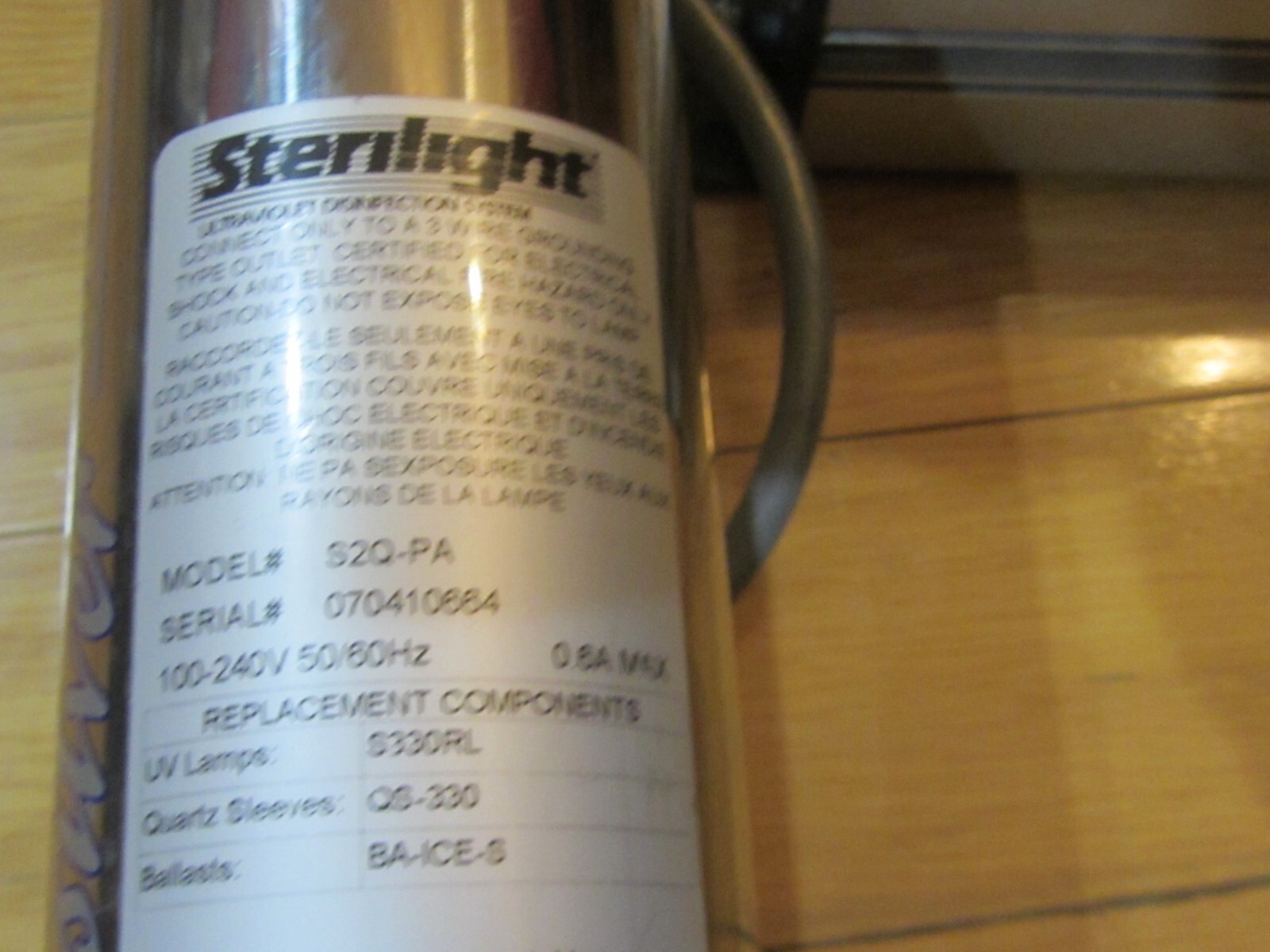 BA-ICE-S New Sterilight Controller UV Ballast W/Sterilight S2Q-PA-Totally Cool!