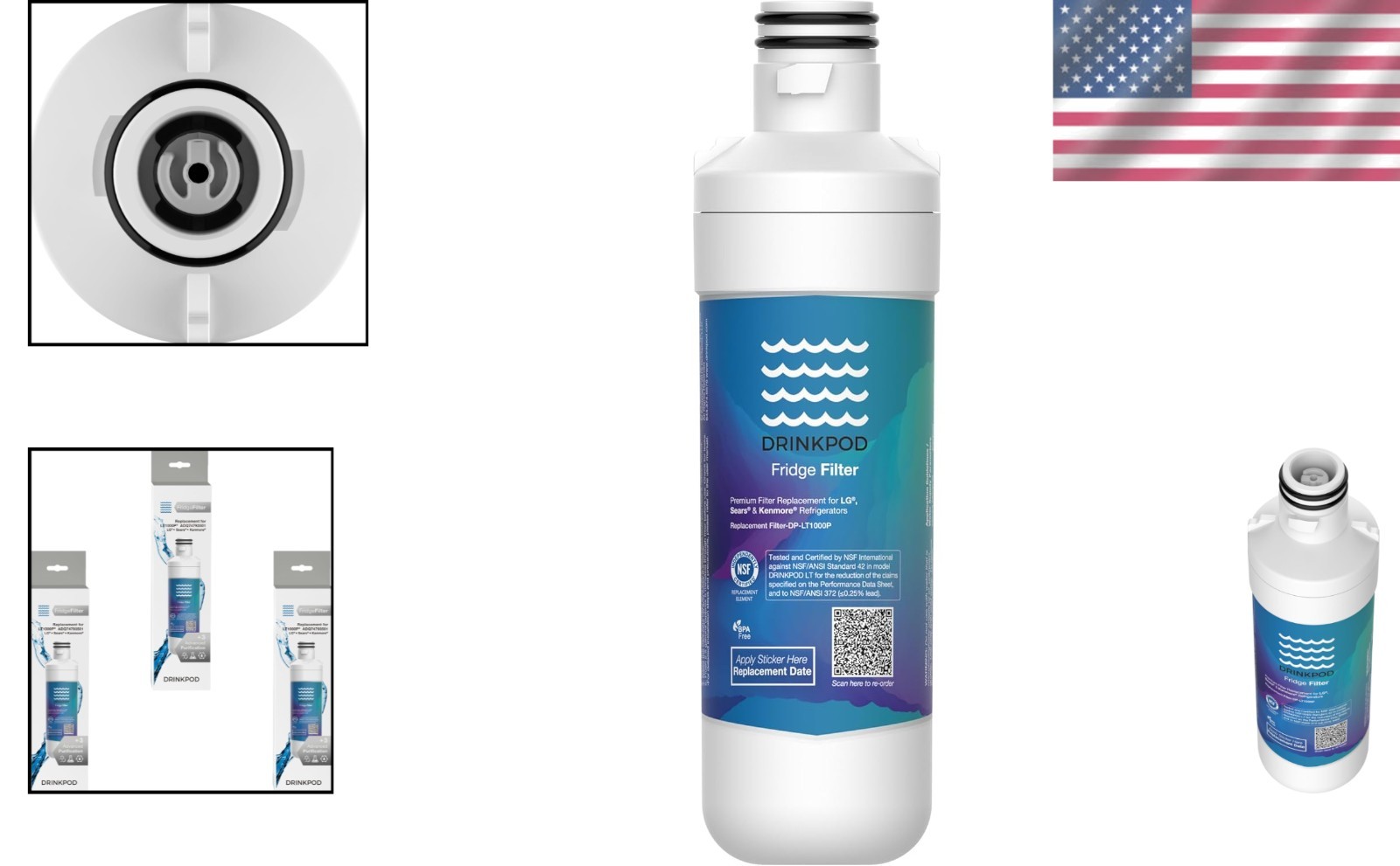 Refrigerator Water Filter LT1000PC – Filters 200 Gallons for Clean Water