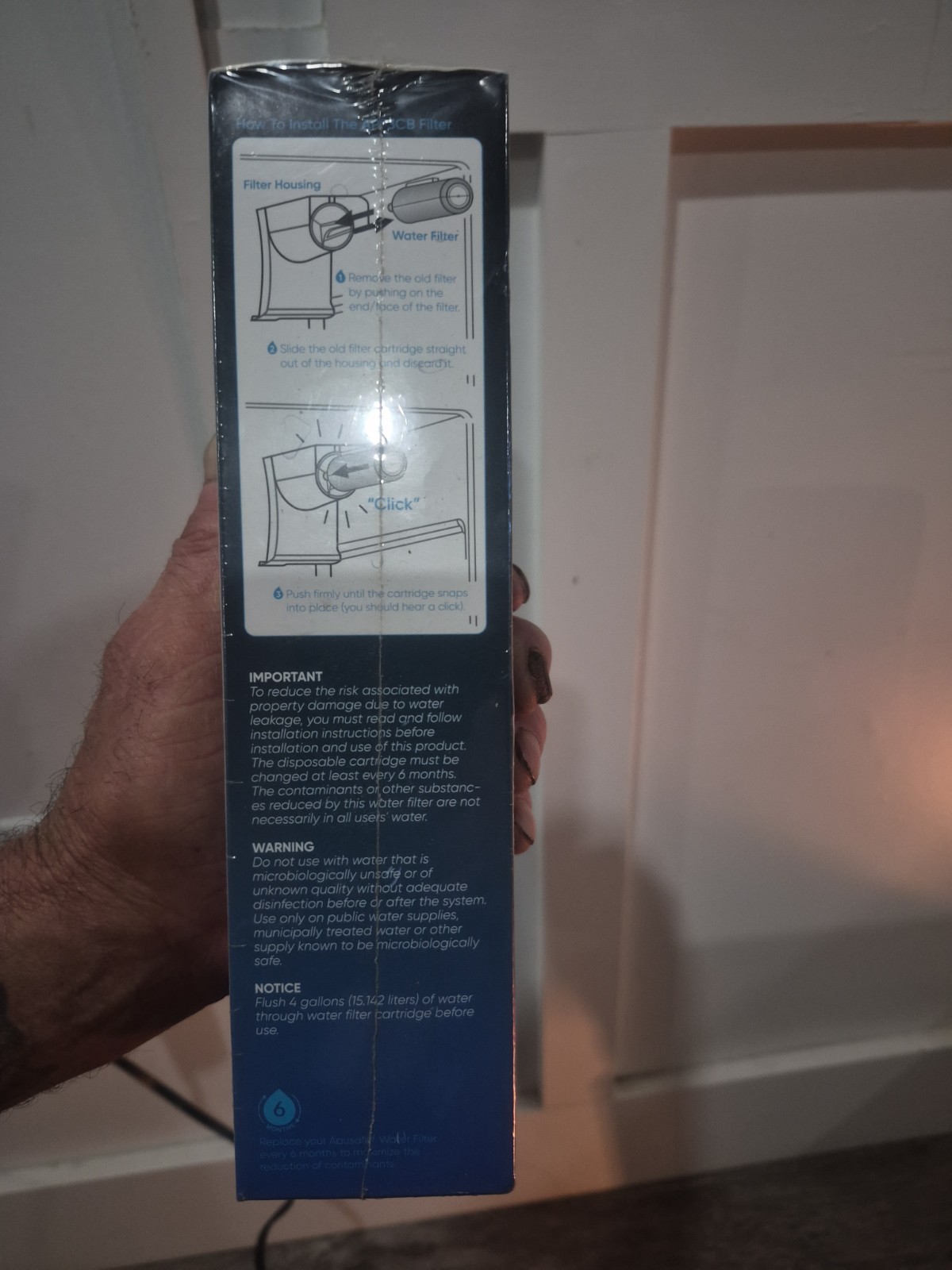 Apusafe apf3cb ice and water filter Replacement for Frigidaire Wf3cb