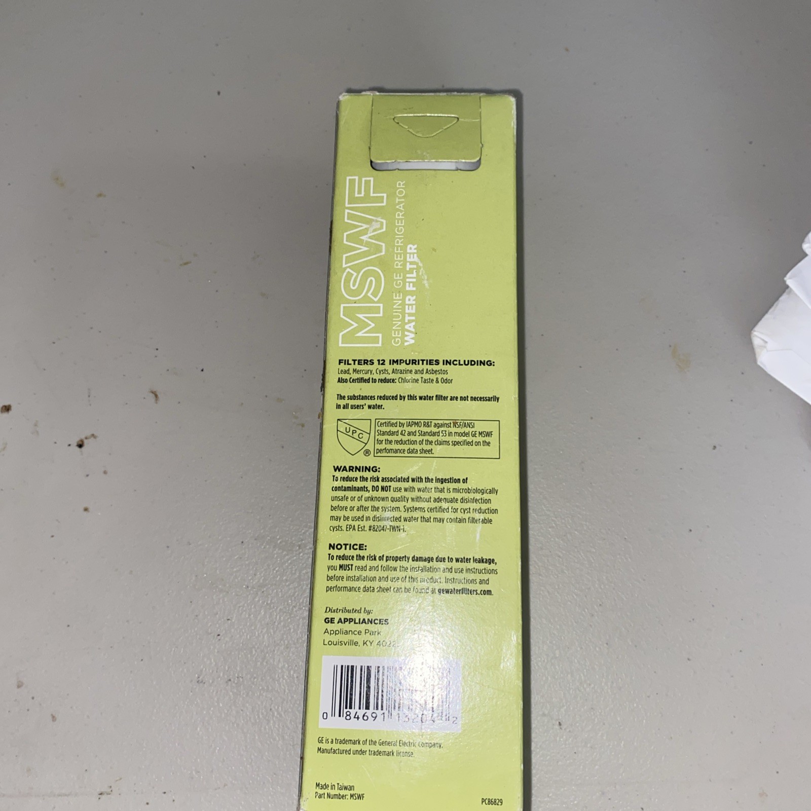 Nice 1 PACK GE MSWF SmartWater Refrigerator Replacement Water Filter New USA