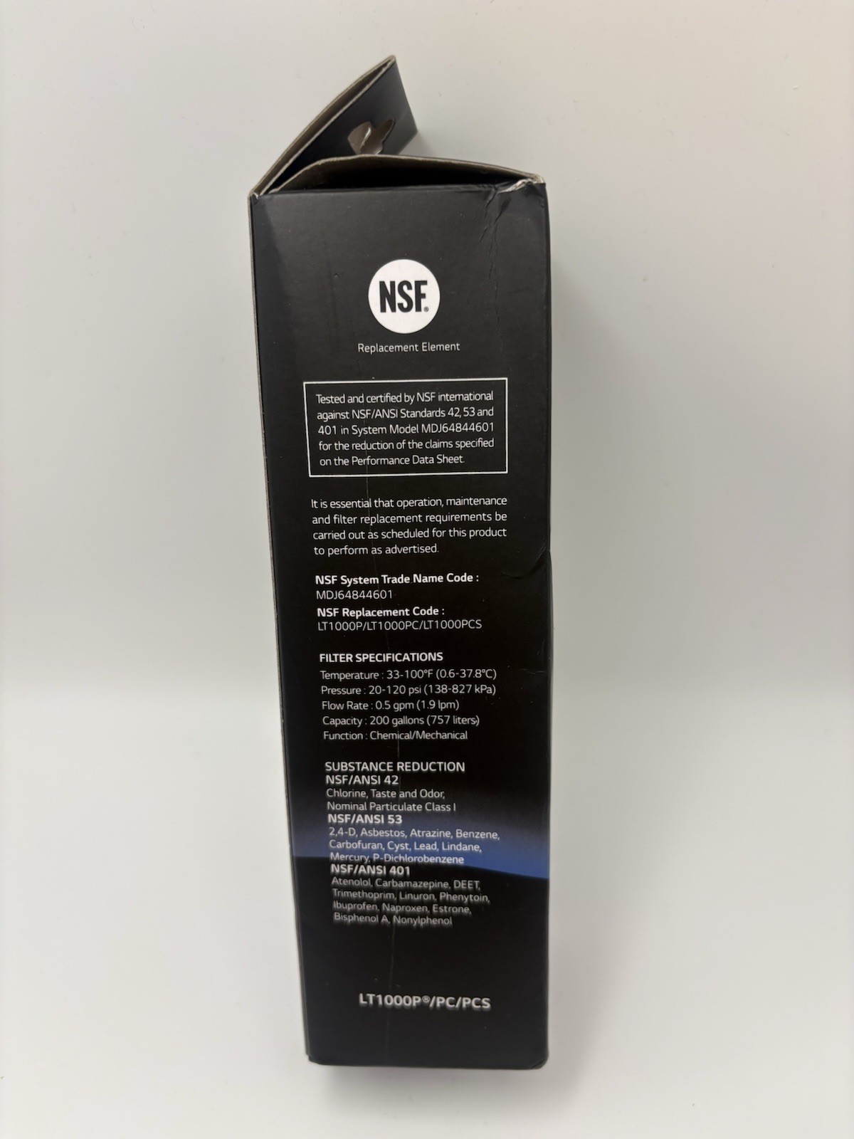LG LT1000P Water Filter Replacement Cartridge LT1000PC/PCS – NSF